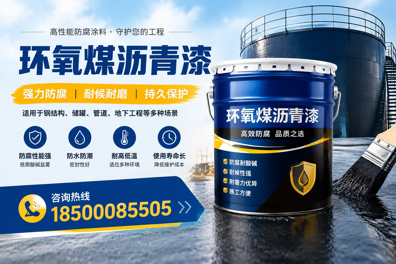 环氧煤沥青漆在工业中的应用，枣庄企业的选择