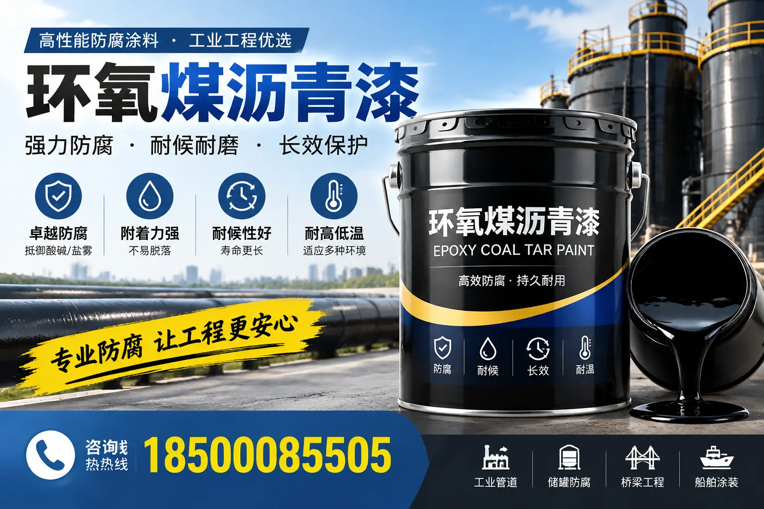 环氧煤沥青漆的施工方法与注意事项,确保在枣庄顺利完成